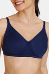 Zivame Beautiful Basics Double Layered Non Wired 3/4Th Coverage Backless Bra - Medieval Blue — thumbnail 5